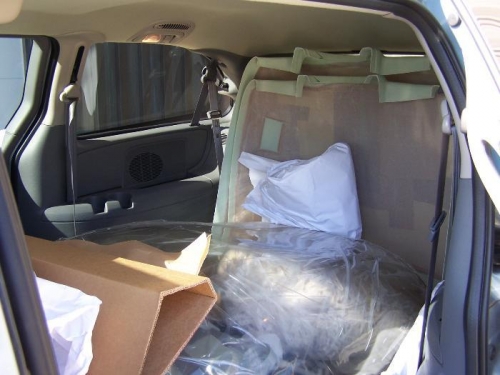 It all fit. So far this plane travels by van.