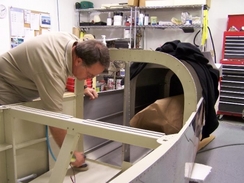 Don't sand the rivet heads!!