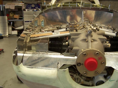 Prop off to work on engine