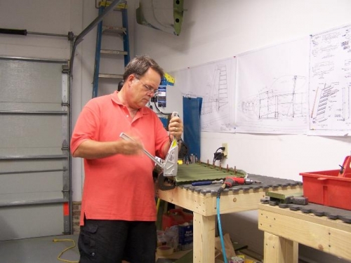 I just love this part. Squeezing Rivets