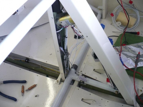 Wiring flap motor and sensor