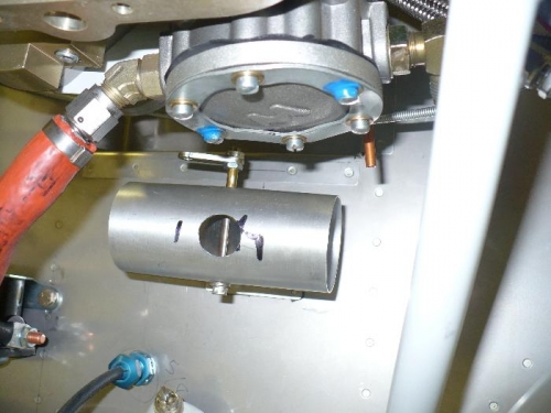 Cut heater bypass hole