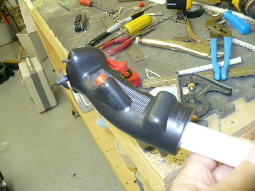 Removed handle to drill stick