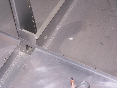 Neat rivet job, now I get to drill it out