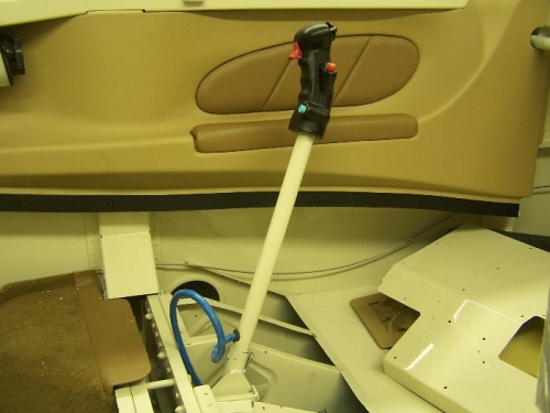 Removable copilot's stick