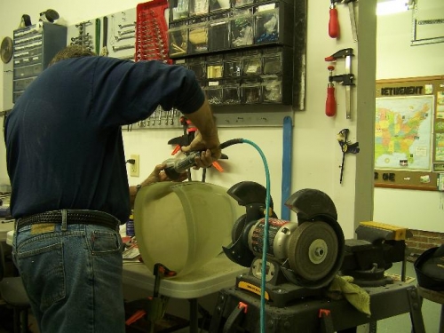 Opening hole for wheel