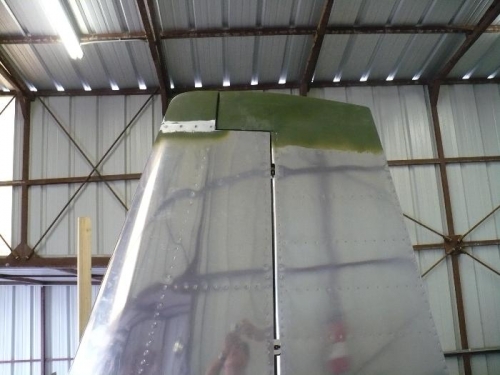 Rudder adjusted and tip on