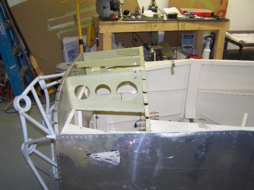 Putting the rivets in