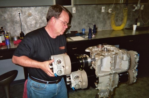 Sliding the cylinders on