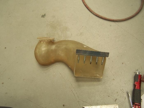 We had to cut the mounting ring and move it