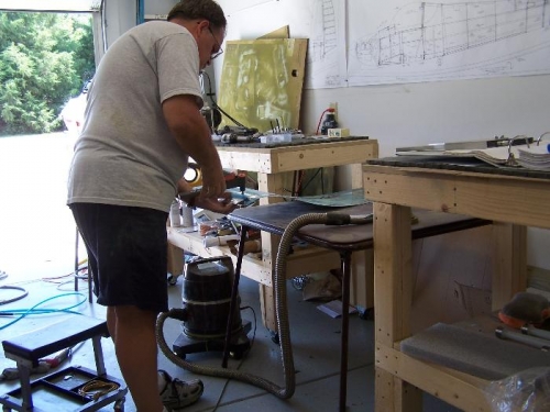 Dimpling the forward skin