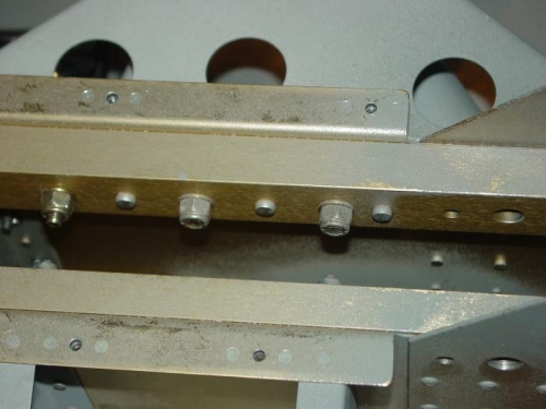 Bolts in plans called for an412A but the did not go through the nut.