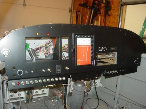 Installed some of the switches inso the instrument panel.