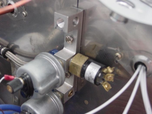 Hed to put a spacer behind the manafold so the hobbs sending unit would fit.