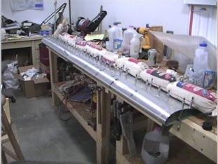 Riviting the leading edge on.