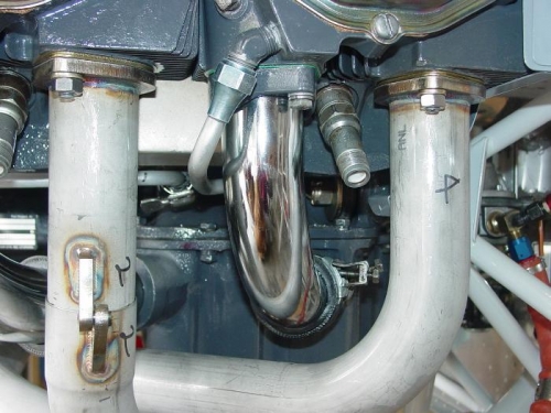 Exhaust studes torked down.