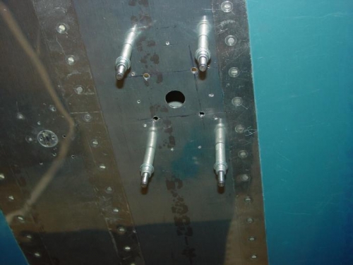 Here are the locater holes on the outside of the plane.