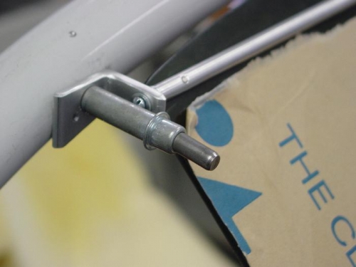 Made bracket for the sunvisor.