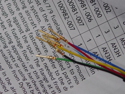 I have crimped the termanals to the bends of the wires.