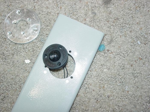 Here is the final hole with the light lying next to it.