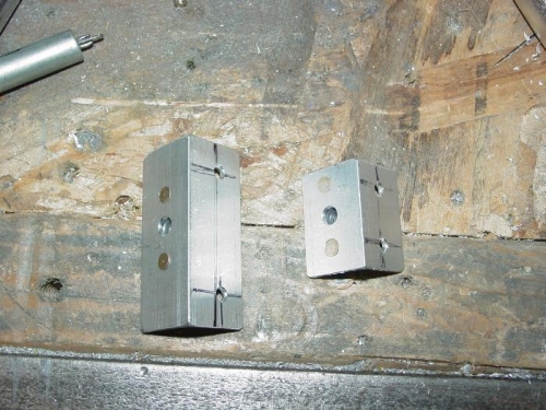 Here are the two brackets one for external powere ground the other for brake lines.