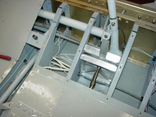 Here I am fitting the bracket.