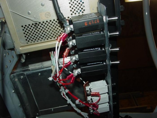 Here are some of the wires going to various breakers.