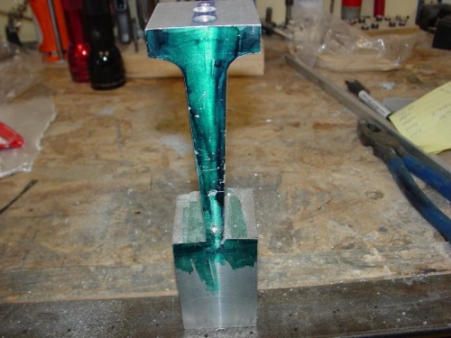 Here is the rough milled pitot tube.