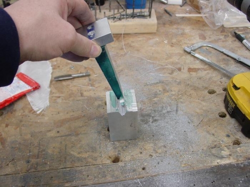 Here I have cut it off the base.