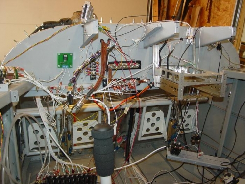 Here is thye mess after I removed the instrument panel.