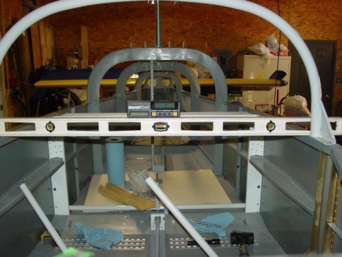 Here I have leveled the fuselage side to side.