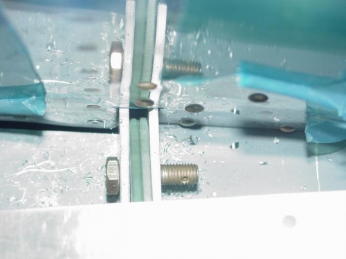 Here is the 5/16 bolt in the rear spar.