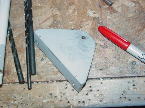 Here is the fuselage bracket before being notched.