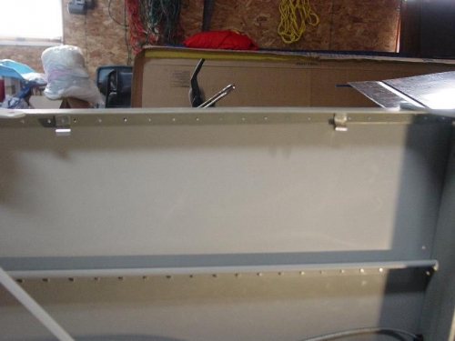 Here you can see several of the brackets rivited on.