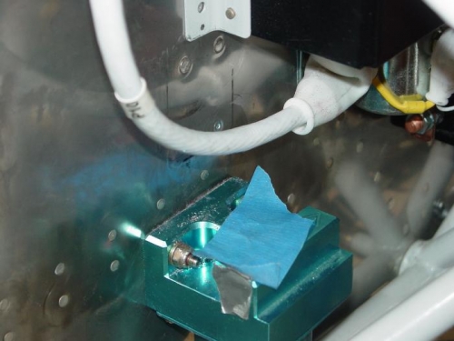 Mounted a doubler plate for the fuelflow valve bracket.