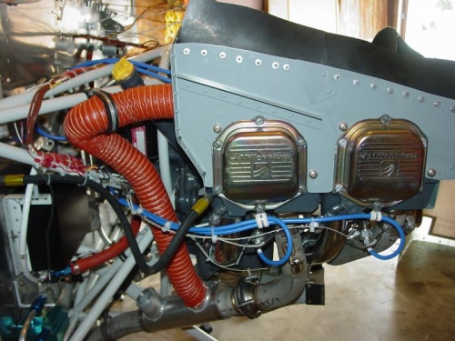 Ran the scat tub from the baffelinjg to the heat muff.