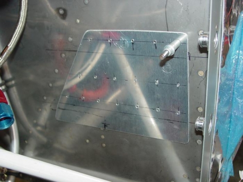 Stiffner I made to rivit on the inside of the firewall to stifen it up.