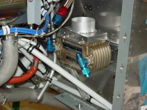 Here is the cover that is mounted over the oil cooler.