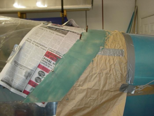 Applied  a coat of duraglass.