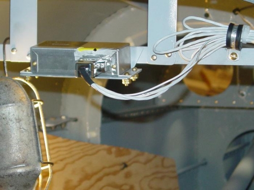 Bracket and wiring for the remote compass.