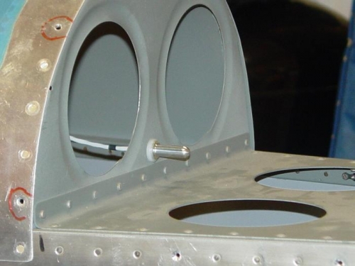 I mounted the out side temp probe in the rear of the plane at the last full bulkhead.