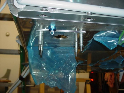 Drilled the hole for the external power plug.