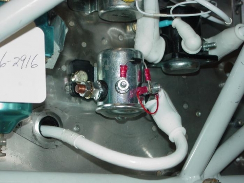 Mounted the bcylinoid for the external power plug.