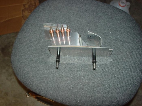 Her is the bracket clecoed together