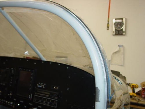 Here is the shim on the right side that brings the windshield out where it belongs