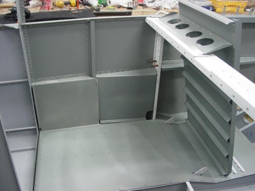 here is the seat sitting in the fuselage.