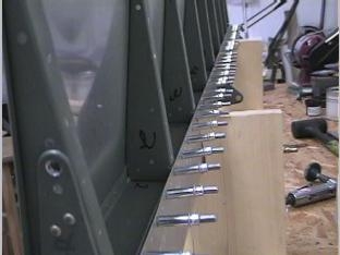 Getting ready to flip the flap over to start riviting the bottom