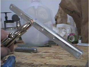 Dimpling the aileron stiffners.