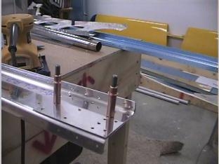 End doubler where the other aileron bracket will bolt on to.