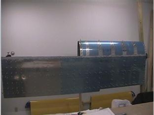 Finished drilling all the holes in the leading edge.